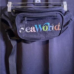 SeaWorld Black Fanny Pack